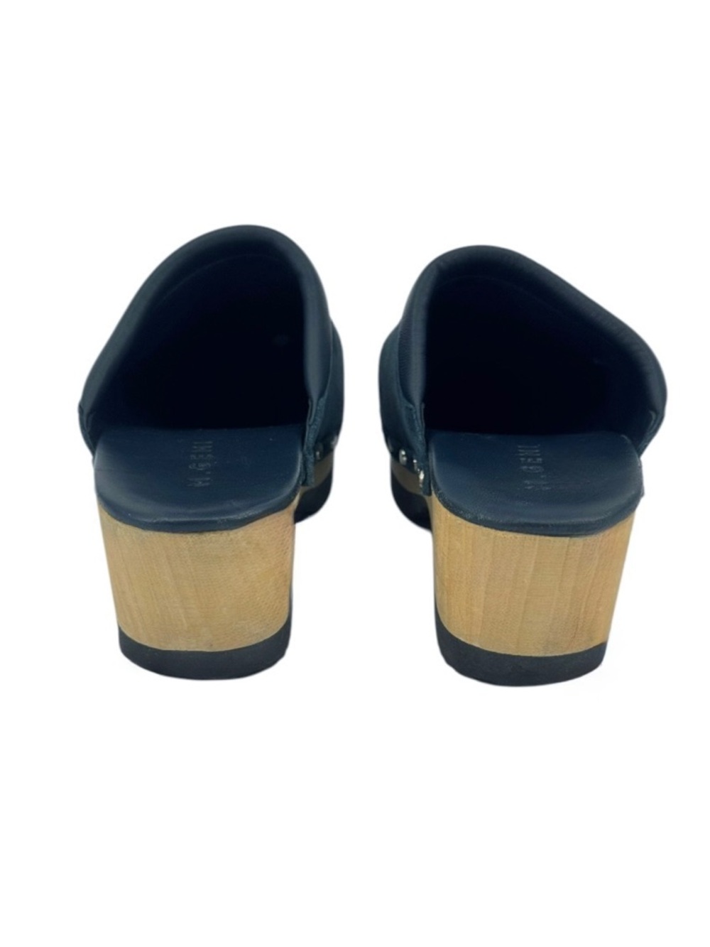 M. Gemi The Greta Suede Clogs Teal Size 8 - Picture 8 of 9